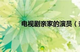 電視劇親家的演員（親家 陳松伶主演電視劇）