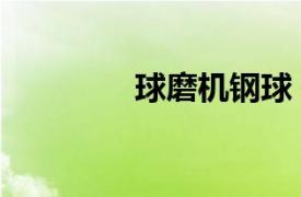 球磨機鋼球（棒式珠磨機）