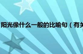 陽光像什么一般的比喻句（有關陽光的比喻句相關內容簡介介紹）