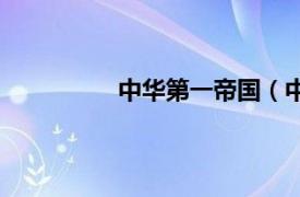 中華第一帝國（中華帝國のジレンマ）