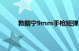 勃朗寧9mm手槍短彈（勃朗寧9mm手槍短彈）