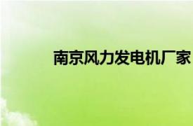 南京風力發電機廠家（南京風機廠有限公司）