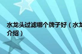 水龍頭過濾哪個牌子好（水龍頭過濾器什么品牌好相關內容簡介介紹）