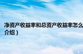 凈資產收益率和總資產收益率怎么計算（凈資產收益率怎么算相關內容簡介介紹）