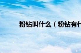 粉鉆叫什么（粉鉆有什么用相關(guān)內(nèi)容簡(jiǎn)介介紹）