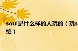 soul是什么樣的人玩的（玩soul的人都是什么人相關內容簡介介紹）