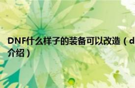 DNF什么樣子的裝備可以改造（dnf裝備改造能改造什么裝備相關內容簡介介紹）