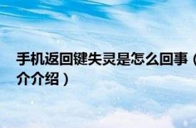 手機返回鍵失靈是怎么回事（手機返回鍵失靈怎么辦相關內容簡介介紹）