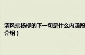 清風拂楊柳的下一句是什么內涵段子（清風拂楊柳是什么暗語相關內容簡介介紹）