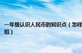 一年級認識人民幣的知識點（怎樣教一年級學生認識人民幣相關內容簡介介紹）