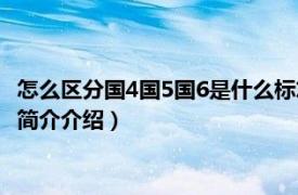 怎么區分國4國5國6是什么標志（國4國5國6是什么標志相關內容簡介介紹）