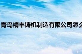 青島精豐鑄機制造有限公司怎么樣（青島精豐鑄機制造有限公司）