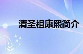 清圣祖康熙簡(jiǎn)介（康熙 清圣祖年號(hào)）