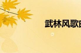 武林風(fēng)歌曲（武林風(fēng)）