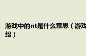 游戲中的nt是什么意思（游戲里的ntr是什么意思相關(guān)內(nèi)容簡(jiǎn)介介紹）