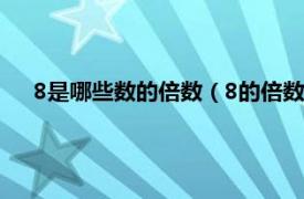 8是哪些數的倍數（8的倍數有哪些數字相關內容簡介介紹）