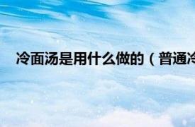 冷面湯是用什么做的（普通冷面湯的做法相關內容簡介介紹）