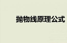 拋物線原理公式（拋物線速率定律）