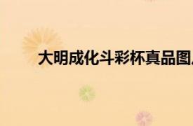 大明成化斗彩杯真品圖片（明成化斗彩嬰戲圖杯）
