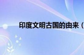 印度文明古國的由來（古印度 文明發源地之一）