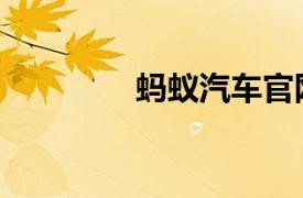 螞蟻汽車官網（車螞蟻網）