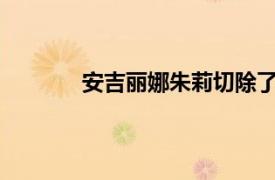 安吉麗娜朱莉切除了乳腺,是因為這個女人...