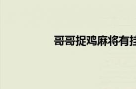哥哥捉雞麻將有掛嗎（哥哥捉雞麻將）
