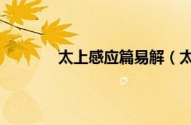 太上感應(yīng)篇易解（太上感應(yīng)篇圖說 上下冊）