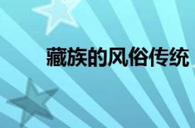 藏族的風俗傳統（藏族的風俗習慣）