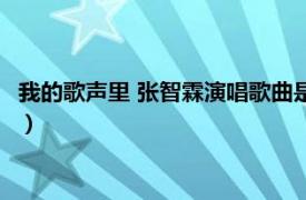 我的歌聲里 張智霖演唱歌曲是什么（我的歌聲里 張智霖演唱歌曲）