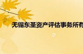 無錫東圣資產評估事務所有限公司有房產重置價評資質嗎