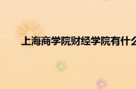 上海商學院財經學院有什么專業（上海商學院財經學院）