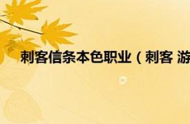 刺客信條本色職業（刺客 游戲《刺客信條》系列中的職業）
