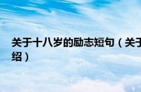 關于十八歲的勵志短句（關于十八歲的勵志句子相關內容簡介介紹）
