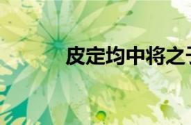 皮定均中將之子（皮定均中將）