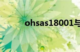 ohsas18001與iso18000的區別