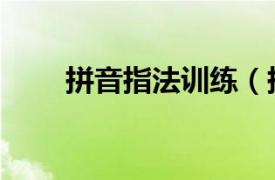 拼音指法訓練（拼音打字指法練習）