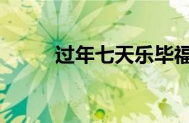 過年七天樂畢福劍（過年七天樂）