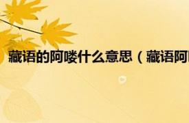 藏語的阿嘍什么意思（藏語阿叼是什么意思相關內容簡介介紹）