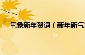氣象新年賀詞（新年新氣象祝福語(yǔ)相關(guān)內(nèi)容簡(jiǎn)介介紹）