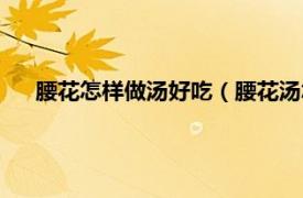 腰花怎樣做湯好吃（腰花湯怎么做好吃相關內容簡介介紹）