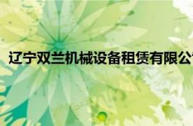 遼寧雙蘭機械設(shè)備租賃有限公司（沈陽雙蘭機械制造有限公司）
