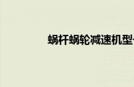 蝸桿蝸輪減速機(jī)型號(hào)（蝸桿蝸輪減速機(jī)）