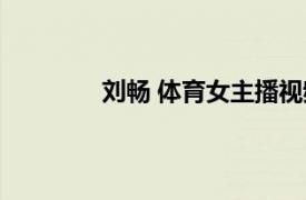 劉暢 體育女主播視頻（劉暢 體育女主播）