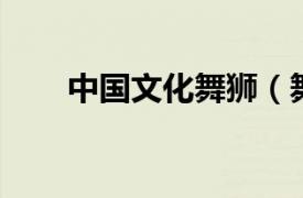 中國文化舞獅（舞獅 中國民間藝術(shù)）