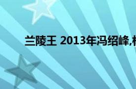 蘭陵王 2013年馮紹峰,林依晨主演的電視劇叫什么