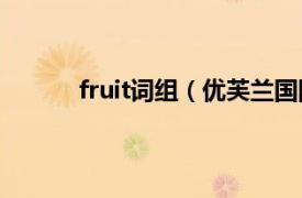 fruit詞組（優芙蘭國際化妝品 北京有限公司）