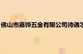 佛山市嘉鏵五金有限公司待遇怎么樣（佛山市嘉鏵五金有限公司）