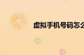 虛擬手機號碼怎么獲得（虛擬手機號）