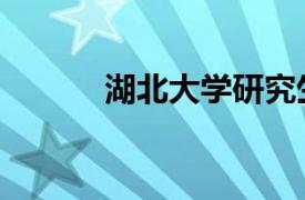 湖北大學研究生院（湖北大學）